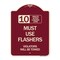 Signmission 10 Minute Active Loading Zone Must Use Flashers Violators Towed Alum Sign, 24" x 18", BU-1824-24646 A-DES-BU-1824-24646 - alternate 1